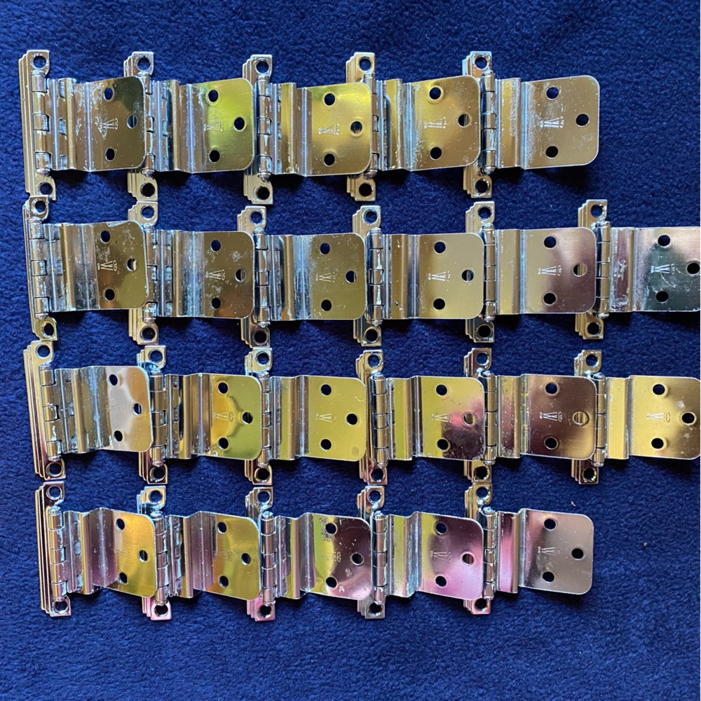 Washington Hinges Lot of 22  Stainless MCM Cabinet Door